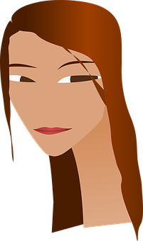 Vector Portraitof Woman PNG image