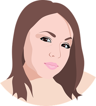 Vector Portraitofa Woman PNG image