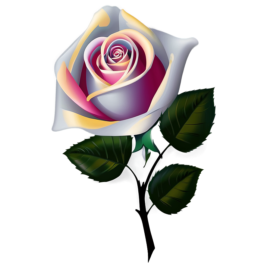 Vector Rose A PNG image