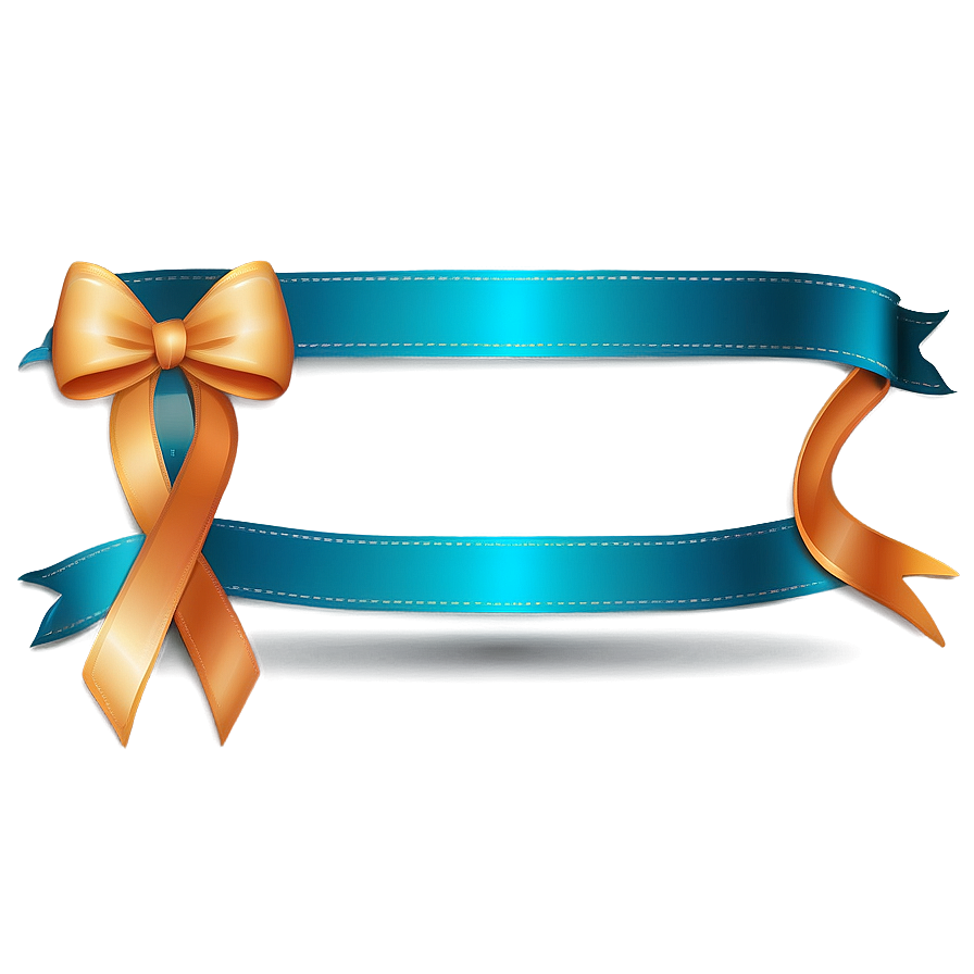 Vector Teal Ribbon Clipart Png Gkw PNG image