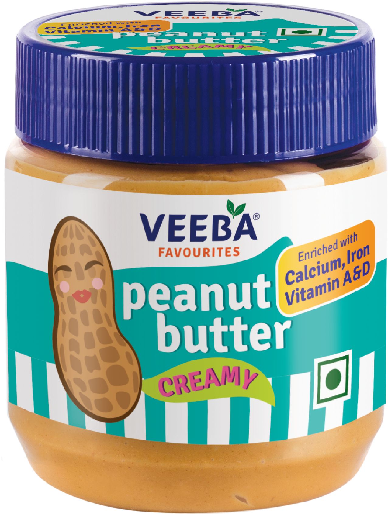 Veeba Creamy Peanut Butter Jar PNG image