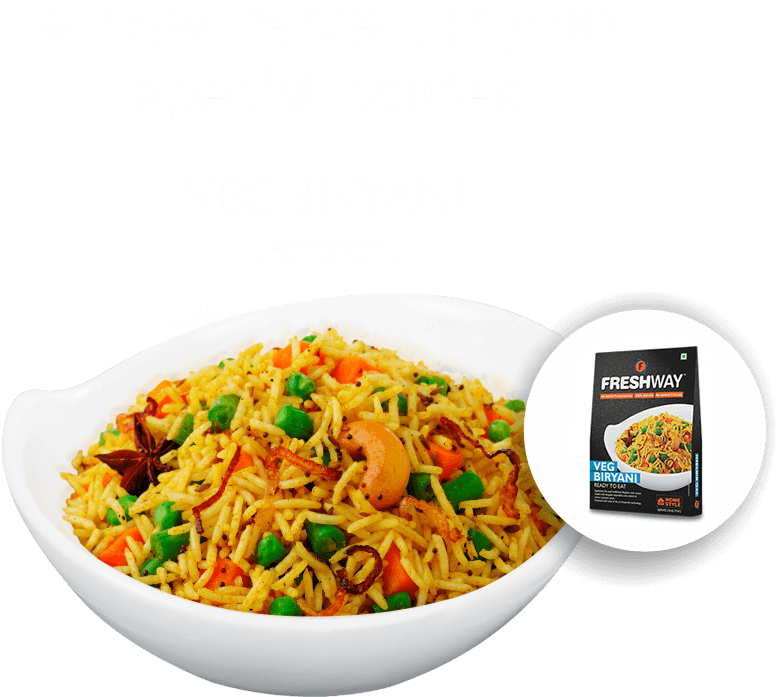 Veg Biryani Online Order Advertisement PNG image