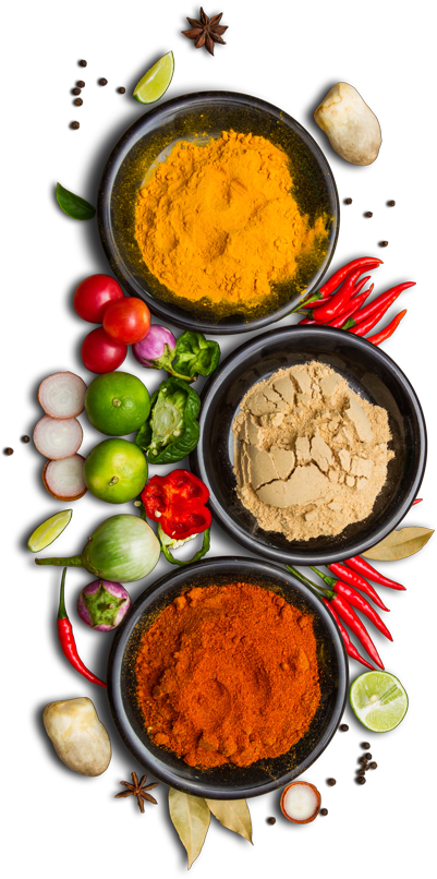 Veg Biryani Spicesand Ingredients PNG image