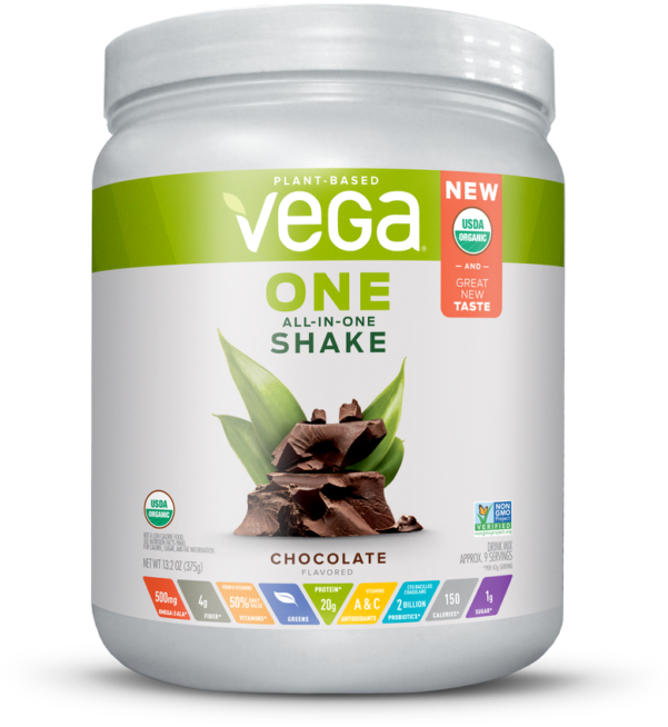 Vega One Chocolate Protein Shake PNG image