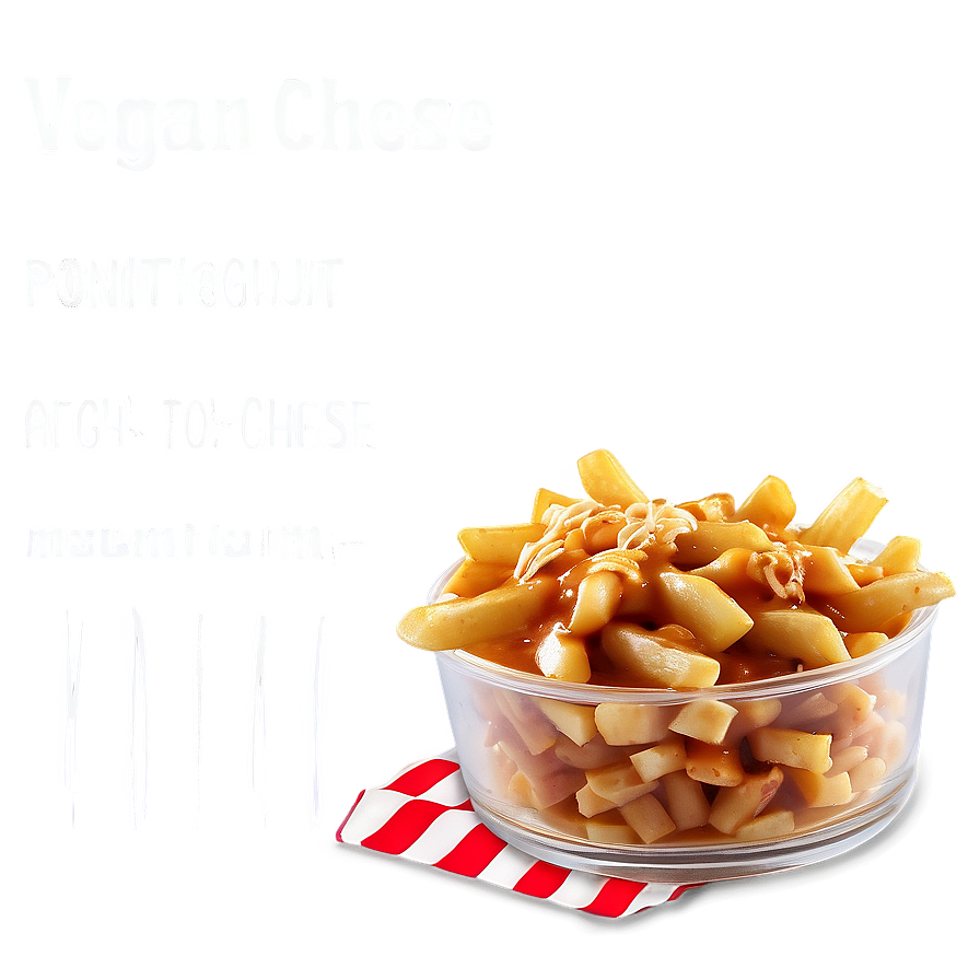 Vegan Cheese Poutine Delight Png Jfl PNG image