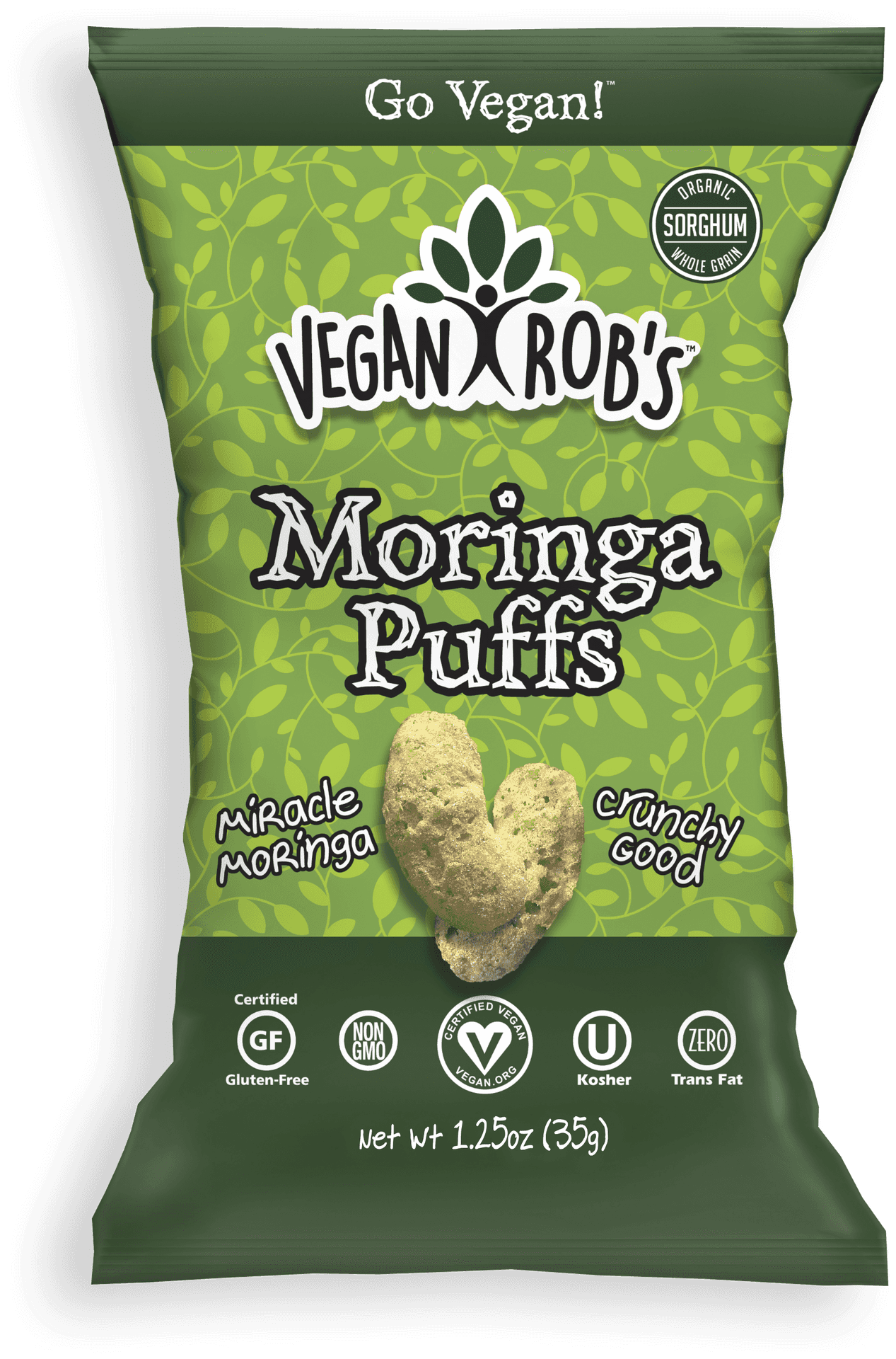 Vegan Robs Moringa Puffs Snack Package PNG image