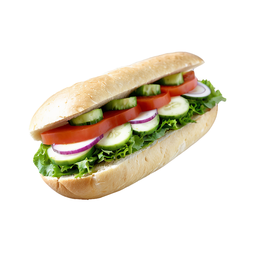 Vegan Sub Sandwich Png Qet PNG image