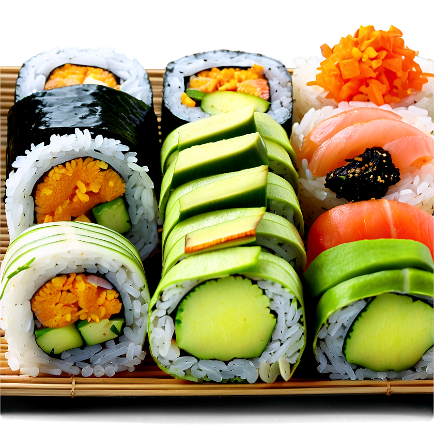 Vegan Sushi Options Png 05212024 PNG image