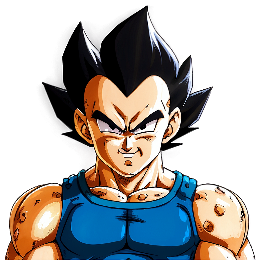 Vegeta's Fierce Ultra Ego Expression Png 8 PNG image