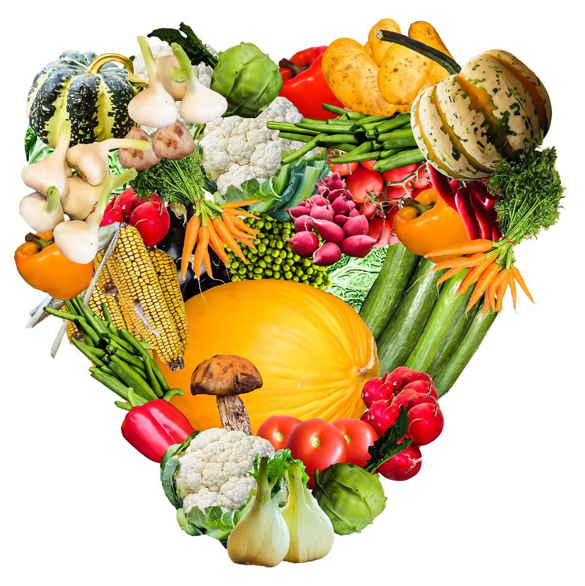 Vegetable Heart Healthy Food Concept PNG image