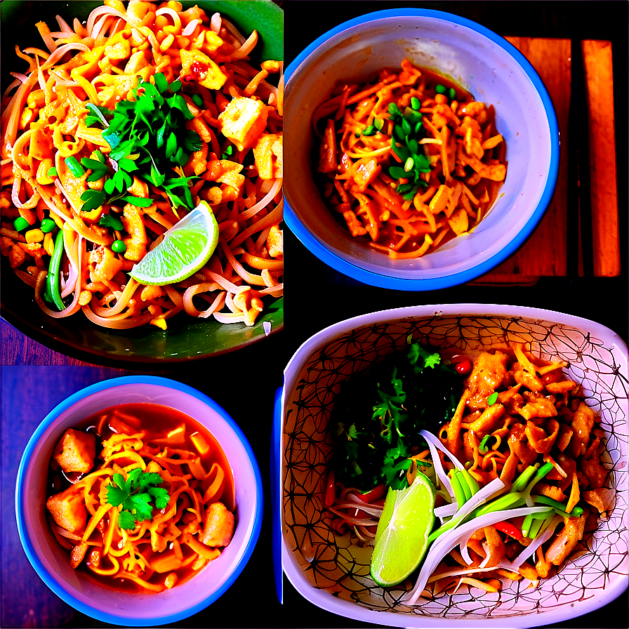 Vegetarian Pad Thai Feast Png 33 PNG image