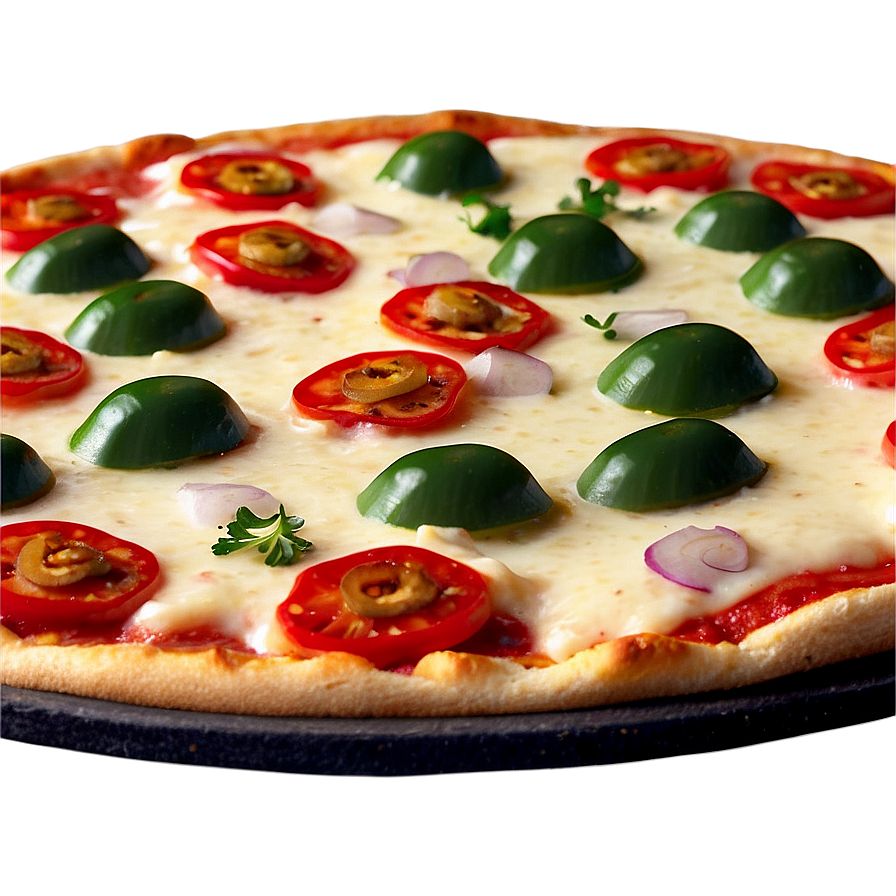 Vegetarian Pizza Delight Png Grb PNG image