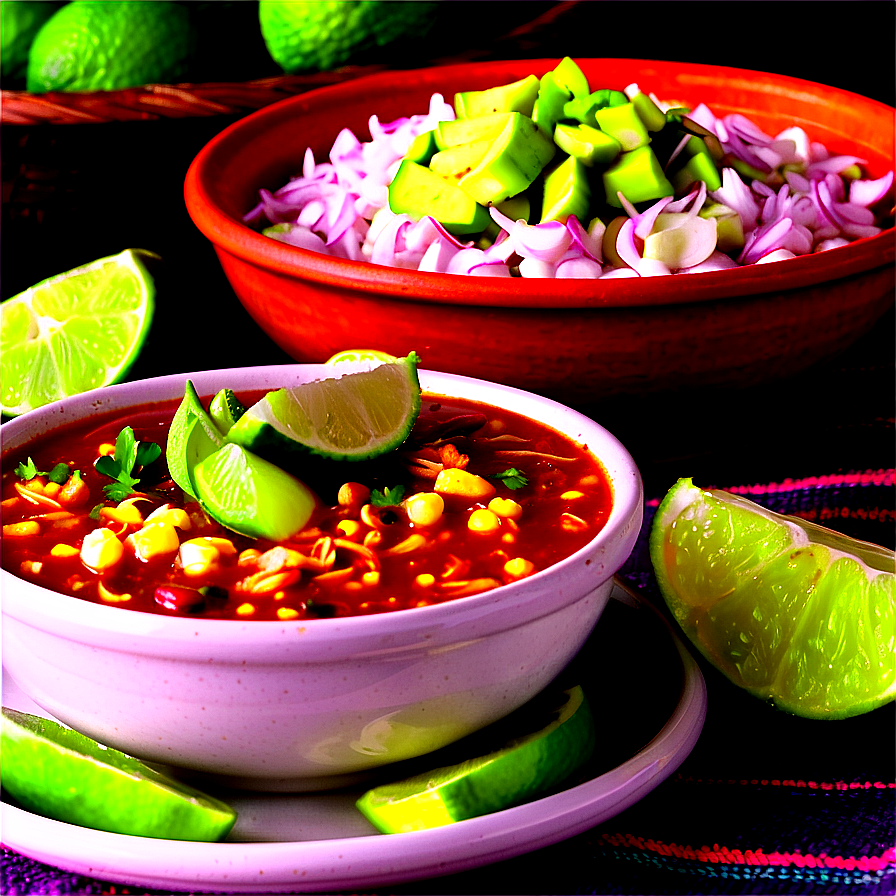 Vegetarian Pozole Feast Png Qrf88 PNG image