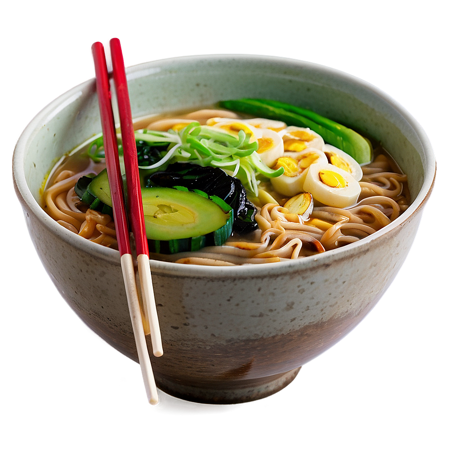 Vegetarian Ramen Bowl Png 05242024 PNG image