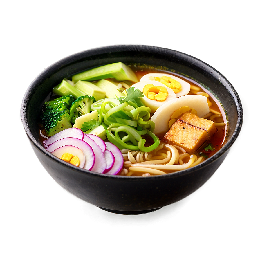 Vegetarian Ramen Bowl Png 06212024 PNG image