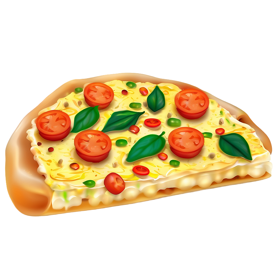 Veggie Pizza Vector Illustration Png Lnm PNG image