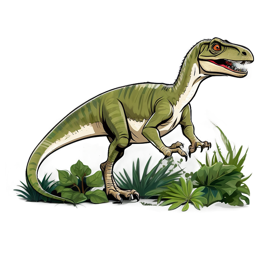 Velociraptor In Jungle Png Dmi85 PNG image