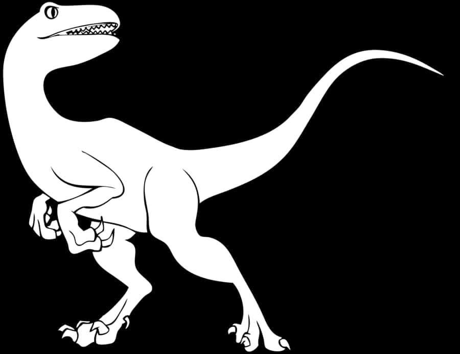 Velociraptor Silhouette Graphic PNG image