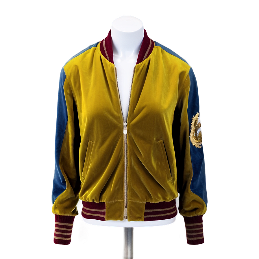 Velvet Bomber Jacket Elegant Png Cch PNG image