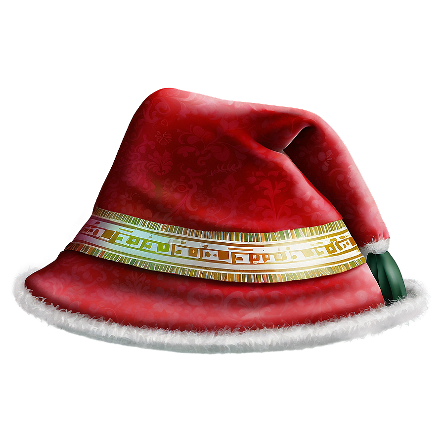 Velvet Christmas Hat Png 4 PNG image