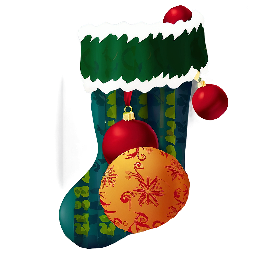 Velvet Christmas Stocking Png Fax71 PNG image