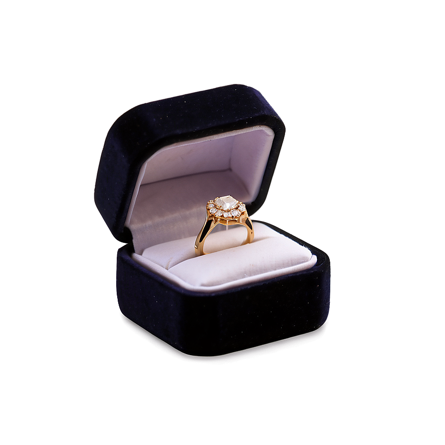 Velvet Ring Box Png Akd57 PNG image