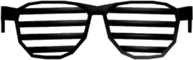 Venetian Blind Sunglasses Graphic PNG image