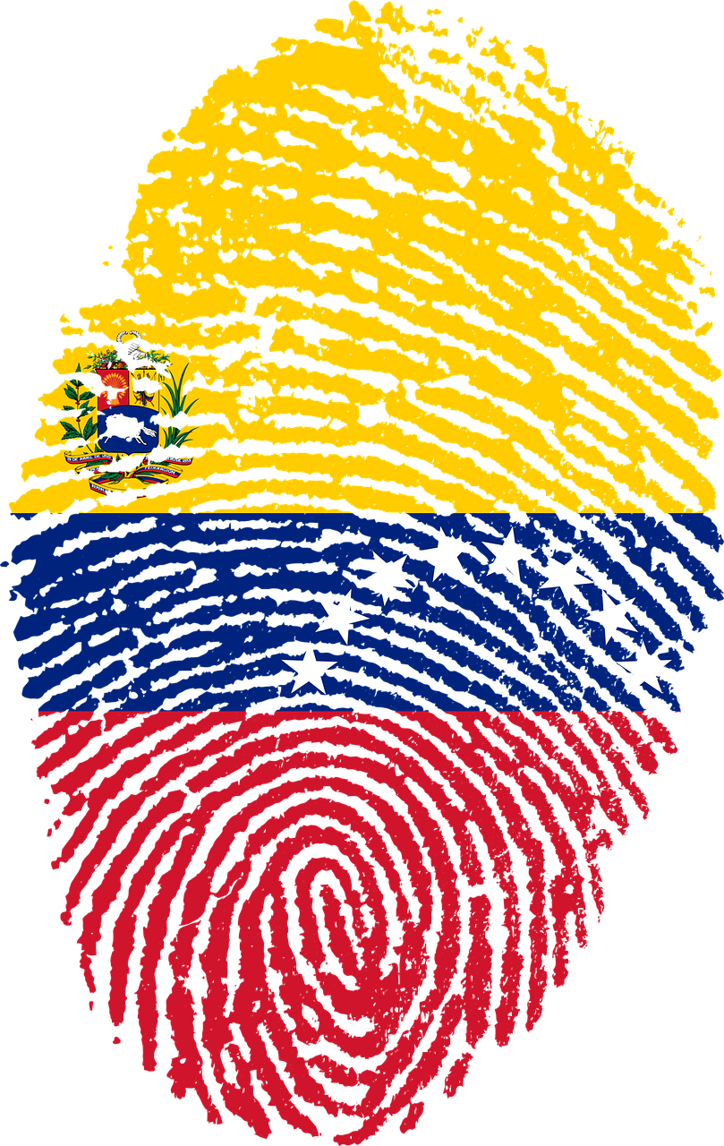 Venezuela Flag Fingerprint Art PNG image