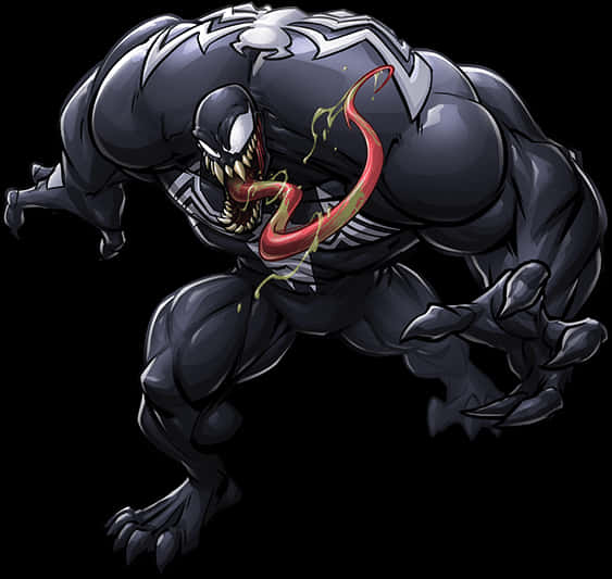 Venom Character Artwork PNG image