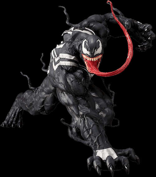 Venom_ Character_ Pose PNG image
