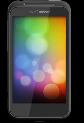 Verizon Android Smartphone Bokeh Wallpaper PNG image