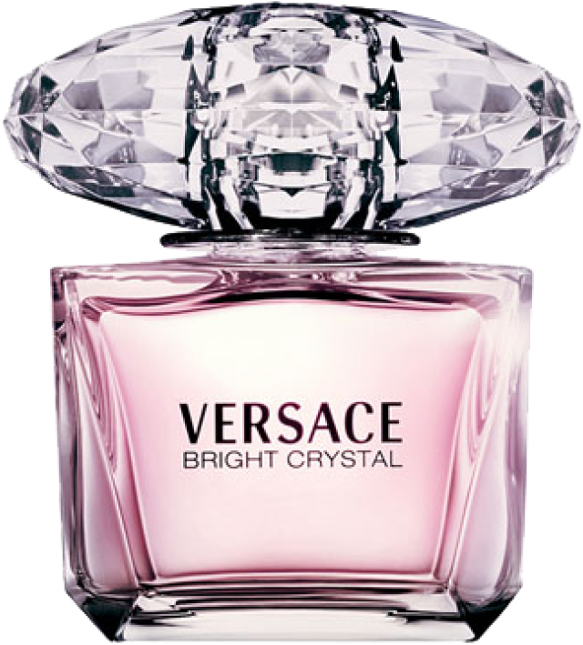 Versace Bright Crystal Perfume Bottle PNG image