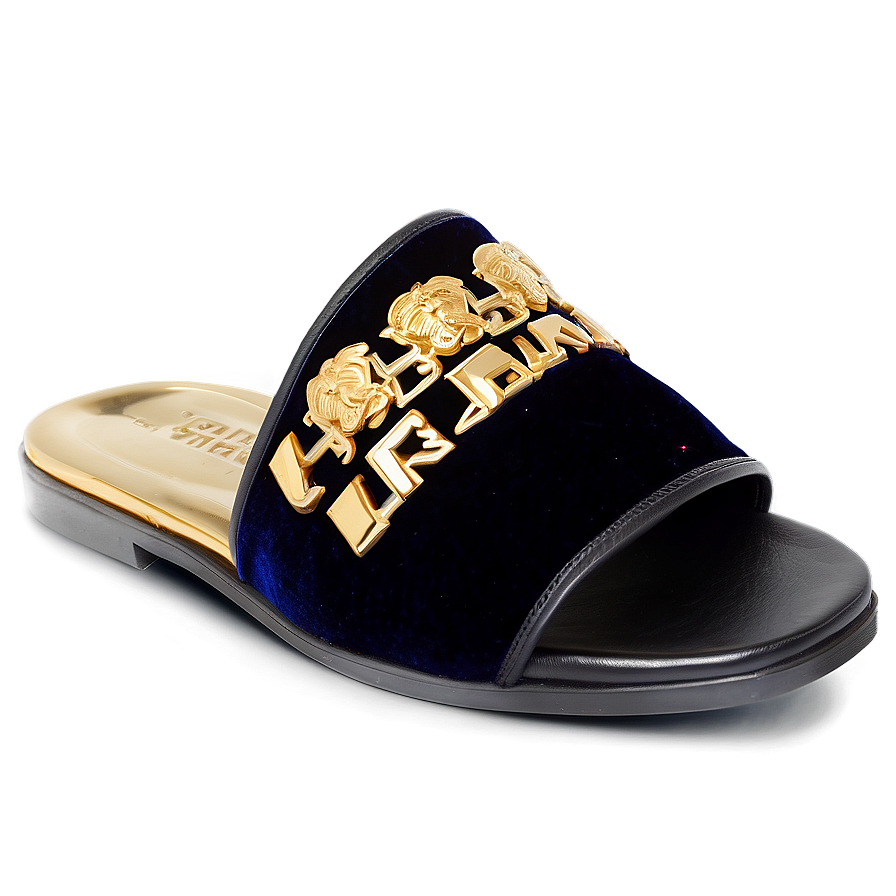 Versace Velvet Slippers Png Yem89 PNG image