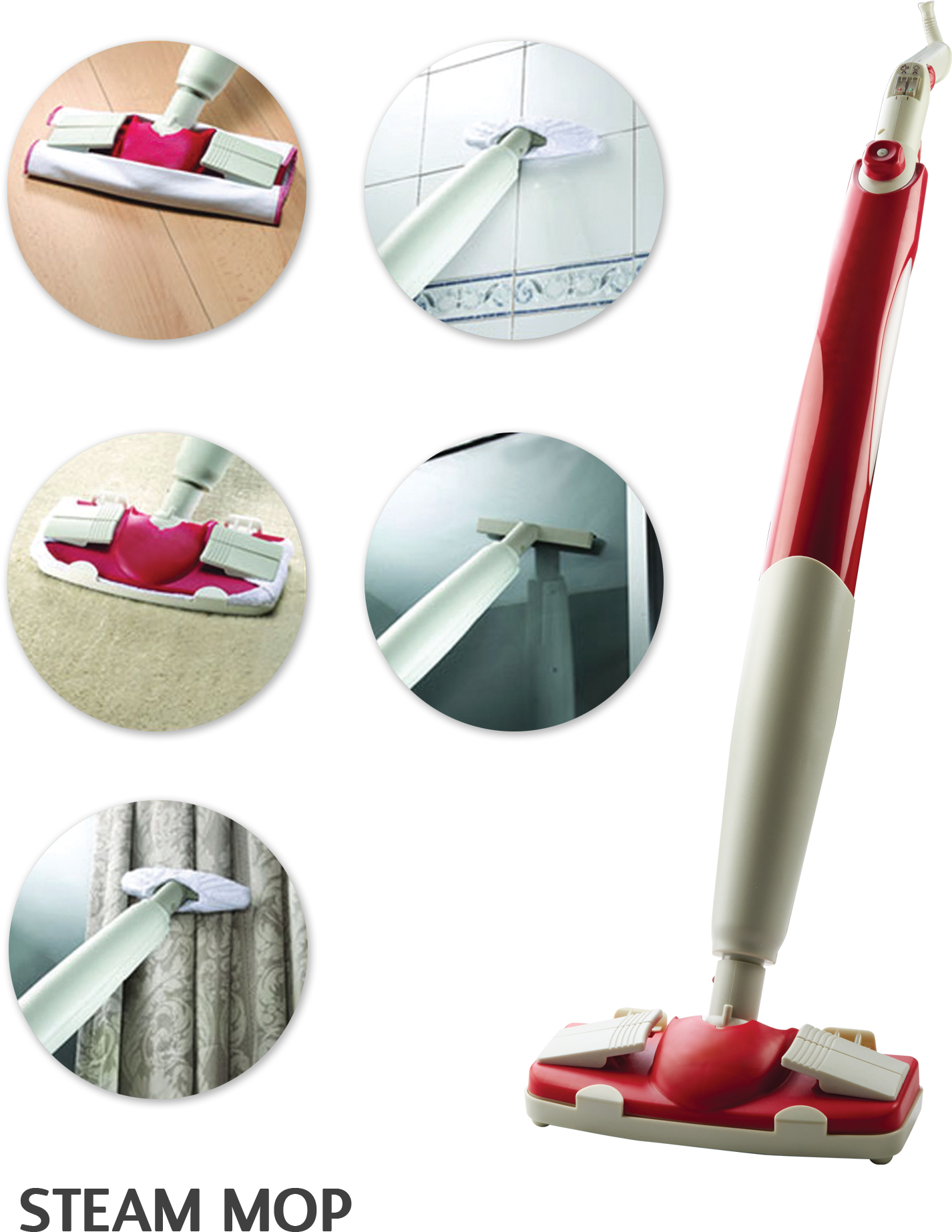 Versatile Steam Mop Uses PNG image