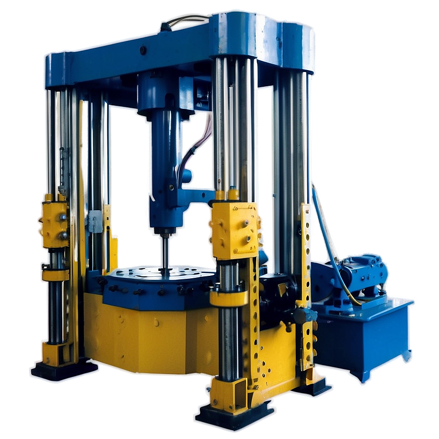 Vertical Hydraulic Press Machine Png 06242024 PNG image