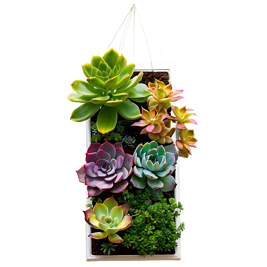 Vertical Succulent Garden Png Ove66 PNG image