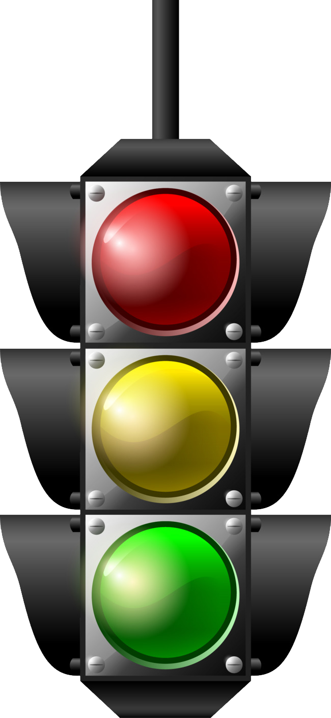 Vertical Traffic Light Illustration PNG image