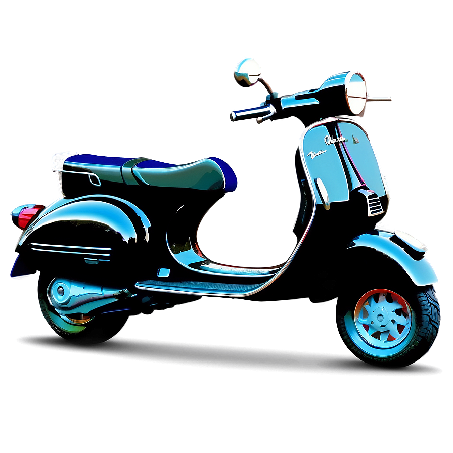 Vespa Scooter Line Art Png 06252024 PNG image