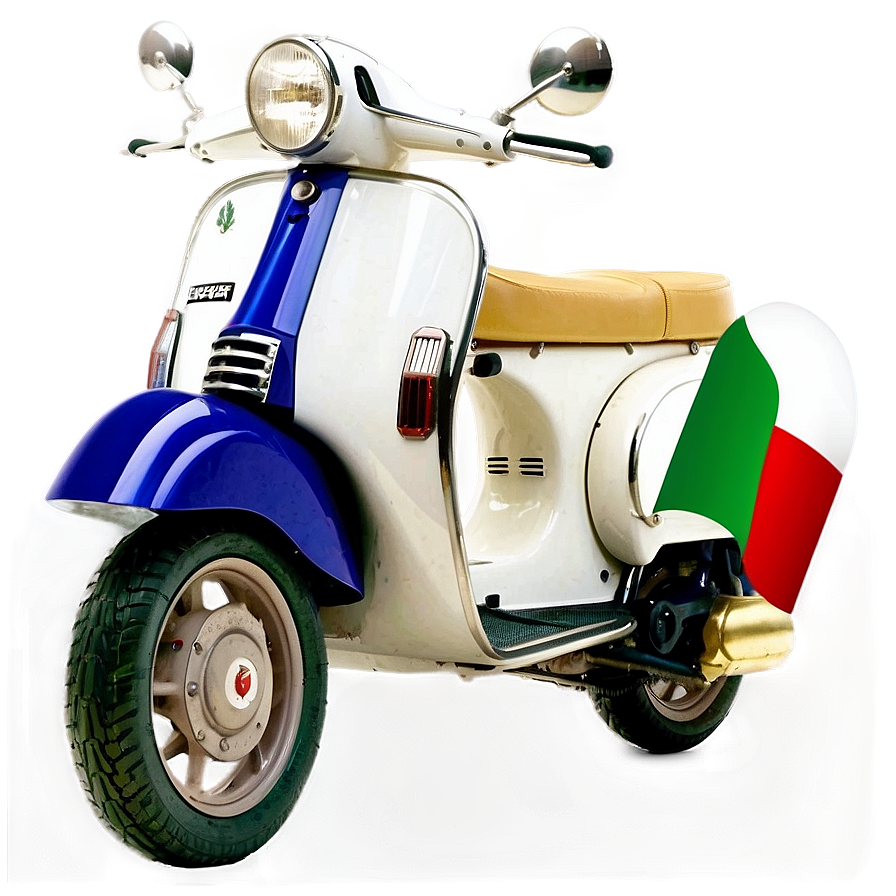 Vespa With Italian Flag Png 06252024 PNG image