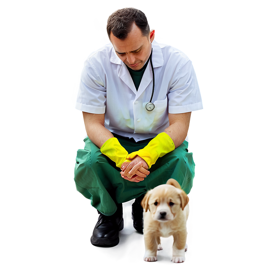 Vet And Puppy Png Uop PNG image