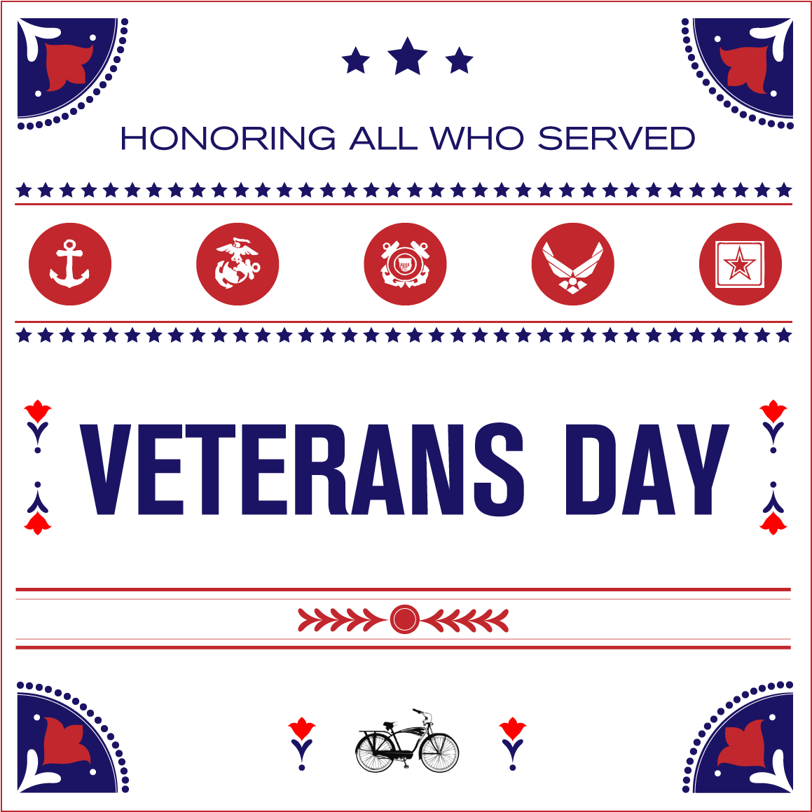 Veterans Day Honoring All Who Served Poster PNG image