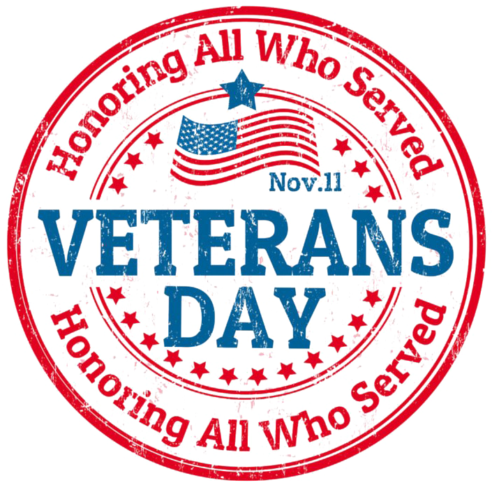 Veterans Day Stamp Design PNG image