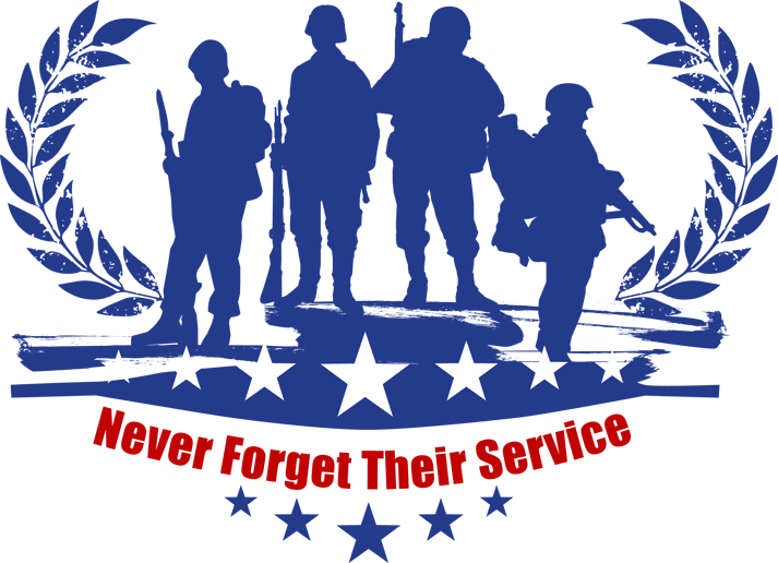 Veterans Day Tribute Silhouette PNG image