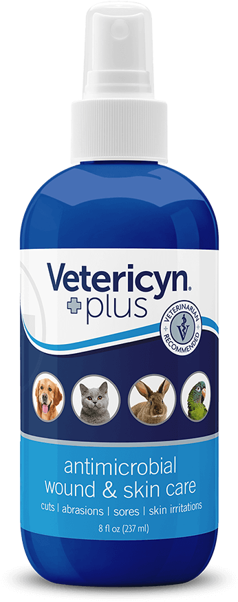 Vetericyn Plus Antimicrobial Wound Skin Care Spray Bottle PNG image