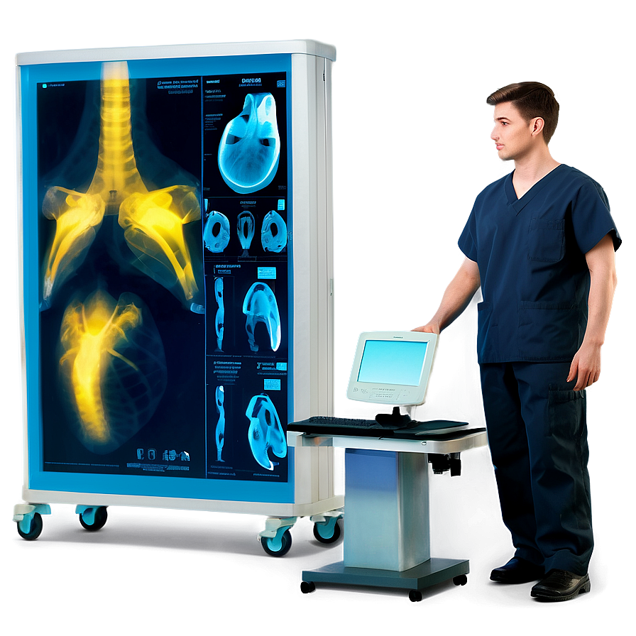 Veterinarian X-ray Examination Png Xnl96 PNG image