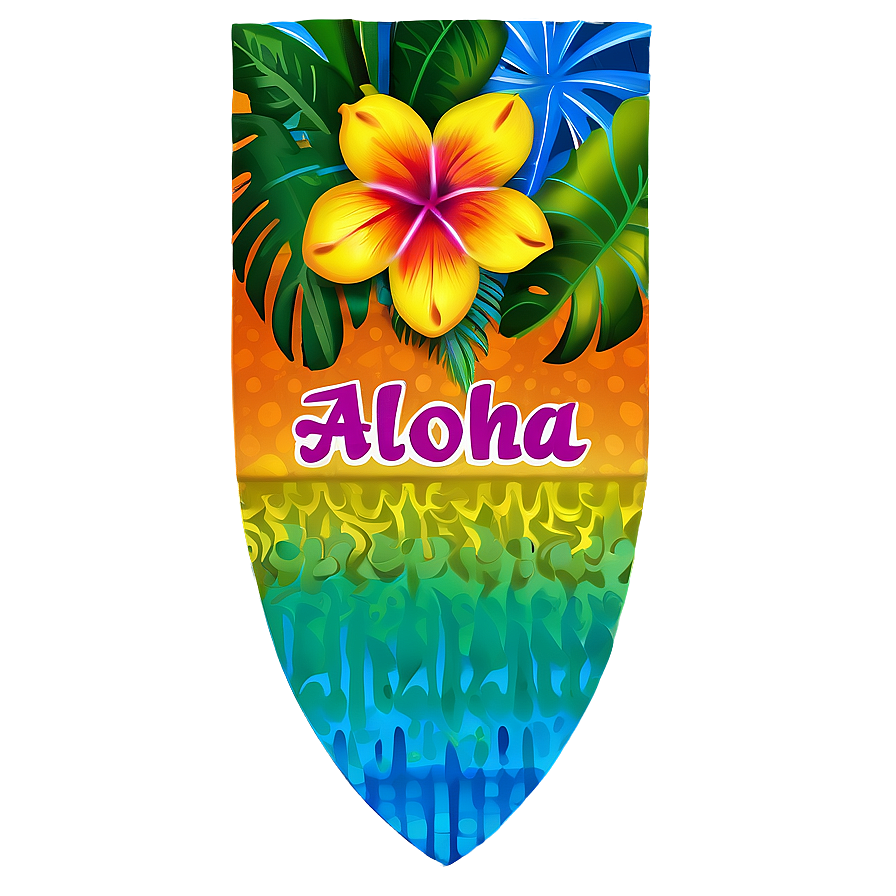 Vibrant Aloha Banner Png 06272024 PNG image