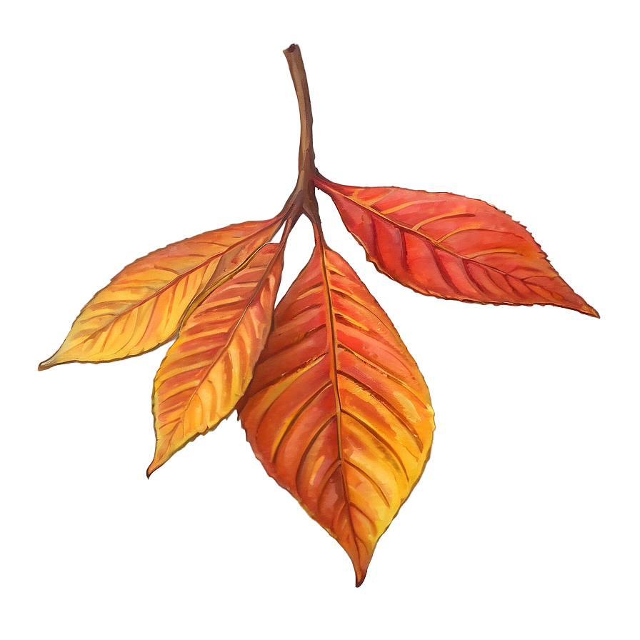 Vibrant Auburn Leaves Png 33 PNG image