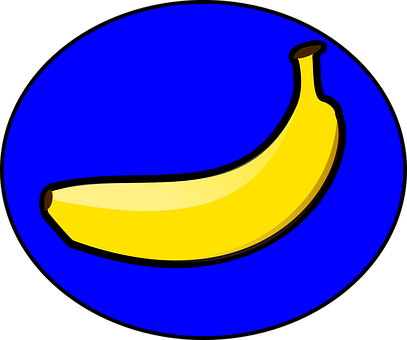 Vibrant Banana Graphic PNG image