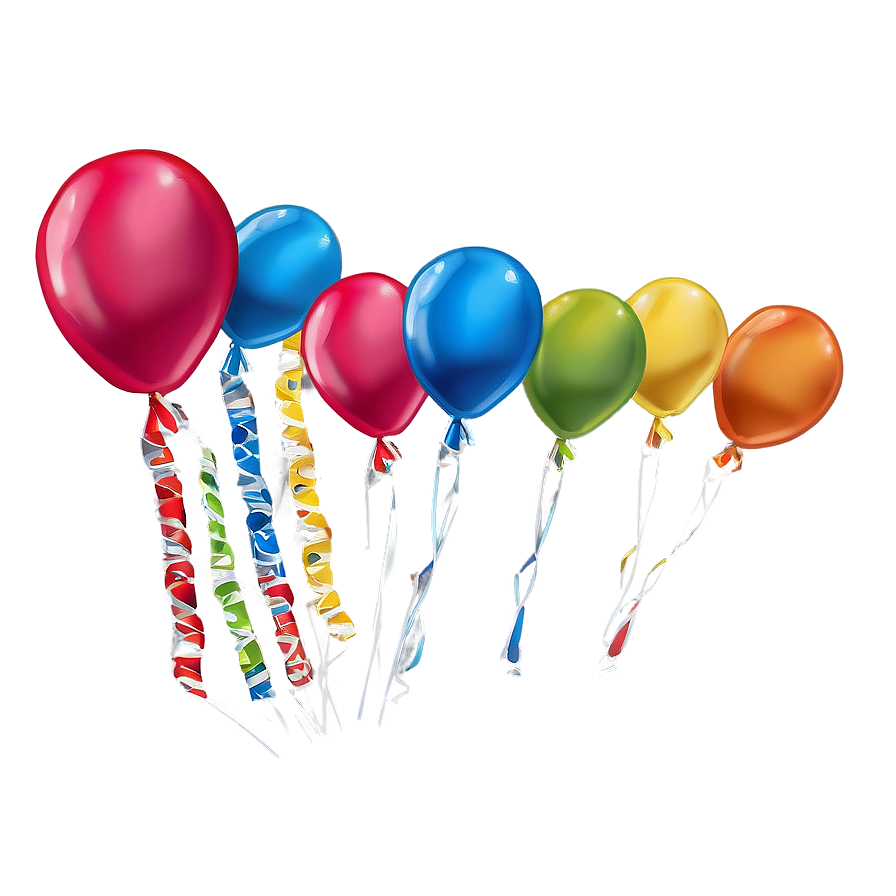 Vibrant Birthday Balloon Png 06272024 PNG image