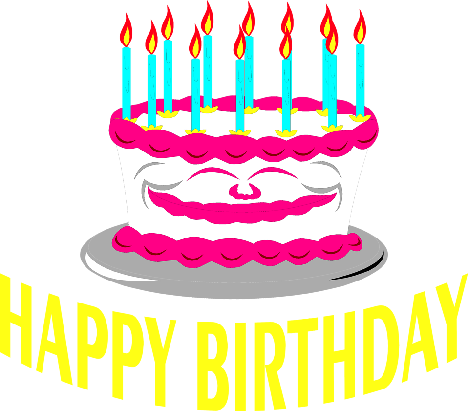 Vibrant Birthday Cake Candles Graphic PNG image